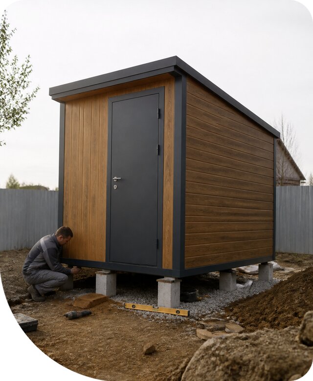 Готовый хозблок в Серпухове с доставкой и установкой под ключ
